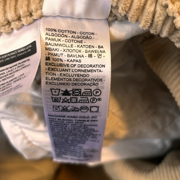 Levi's Ribcage Straight Ankle Cord-Granola- High Waisted Neutral Cords- Size 29 - Picture 13 of 16